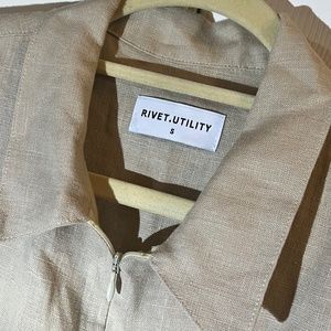 Rivet Utility Linen Romper